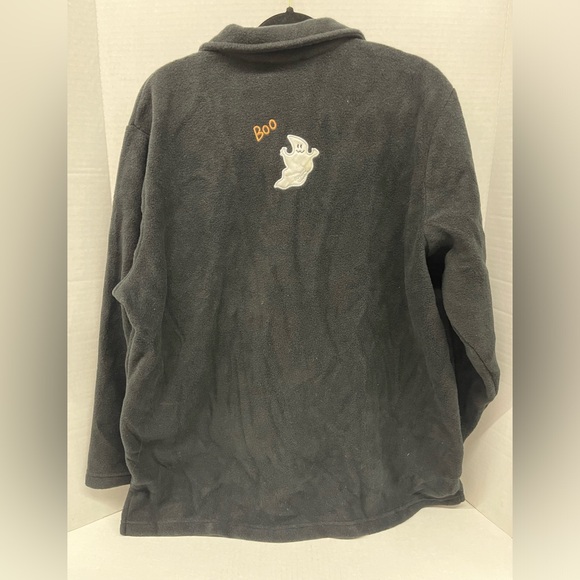 The Quacker Factory Halloween fleece button up women’s 1x - Picture 4 of 8